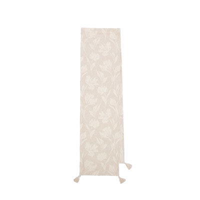 Floral Jacquard Linen | Cotton Table Runner