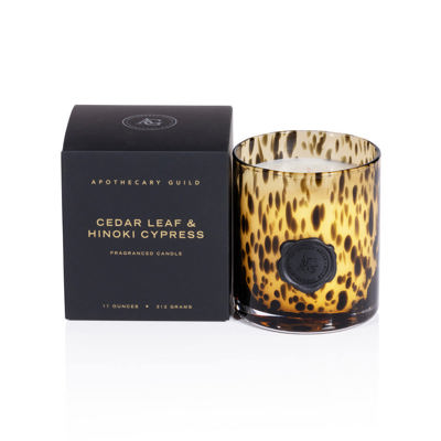 Cedar Leaf & Hinoki Cypress Apothecary Guild Opal Glass Small Candle Jar in Gift Box