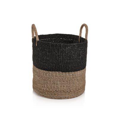 Abaca Two Tone Basket