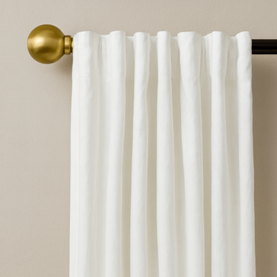 Linen | Cotton Blend Lined Curtains