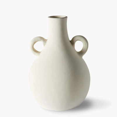 Tuscan Double Handle Artisan Clay Vase