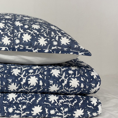 Hand Block Print Quilt Set