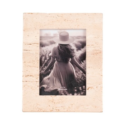 Marble Wood Glass Photo Frame