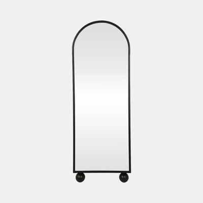 66" Mirror On Stand With Ball Feet