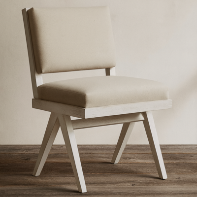 Cross Leg Upholstered Dining Chair