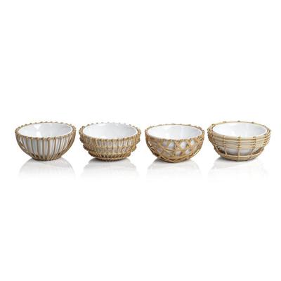 Wicker & Bamboo Condiment Bowls