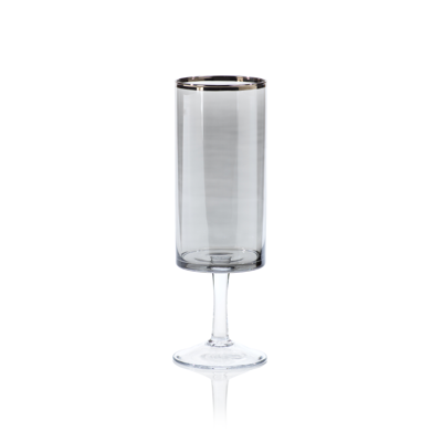 Banco Luster Glass Hurricane with Platinum