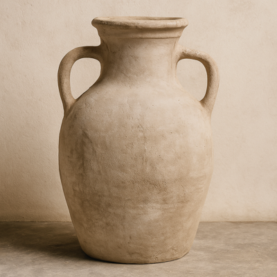 Tuscan Double Handle Clay Urn