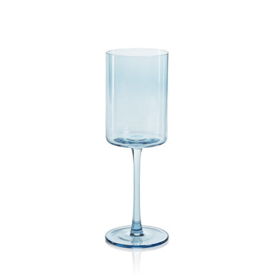 Light Blue Foligno Wine Glass