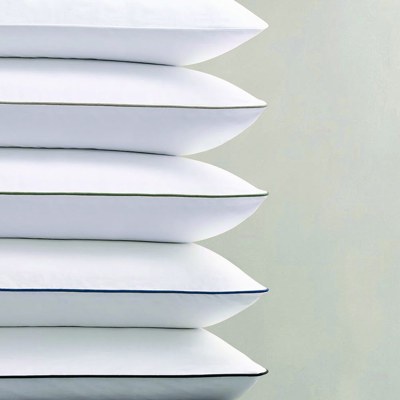 1000 Thread Count Piped Pillow Case Pair King