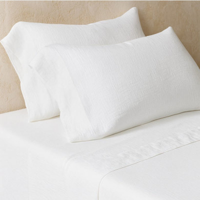 Linen | Cotton Blend Solid Pillowcase Pair