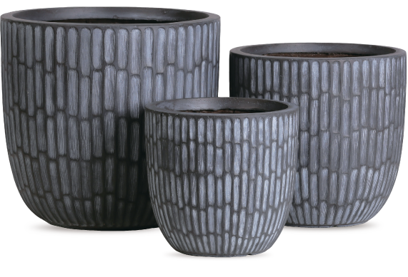 Embossed Lines Planter