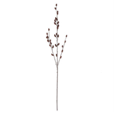 Brown Pussy Willow Stem 33"