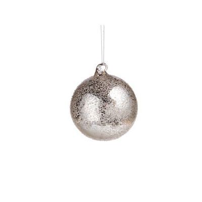 Glass Antique Round Christmas Ornament