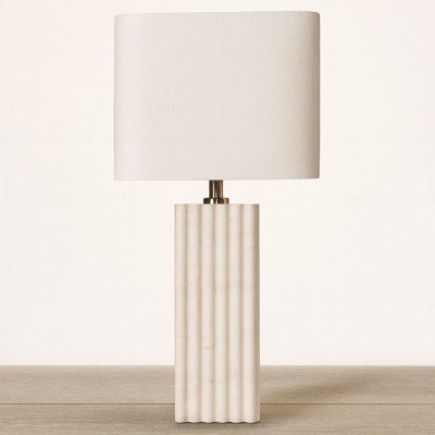 White Marble Table Lamp