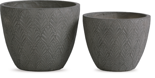 Embossed leaves Planter