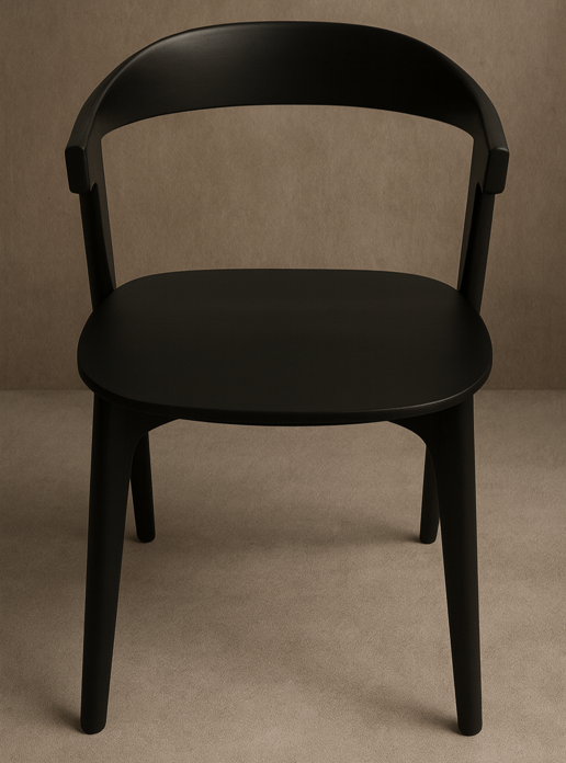 Sculpted Wood Modern Dining Chair