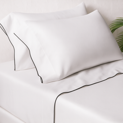 1000 Thread Count Piped Sheet Set